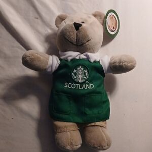Starbucks Scotland Bear with Green Apron